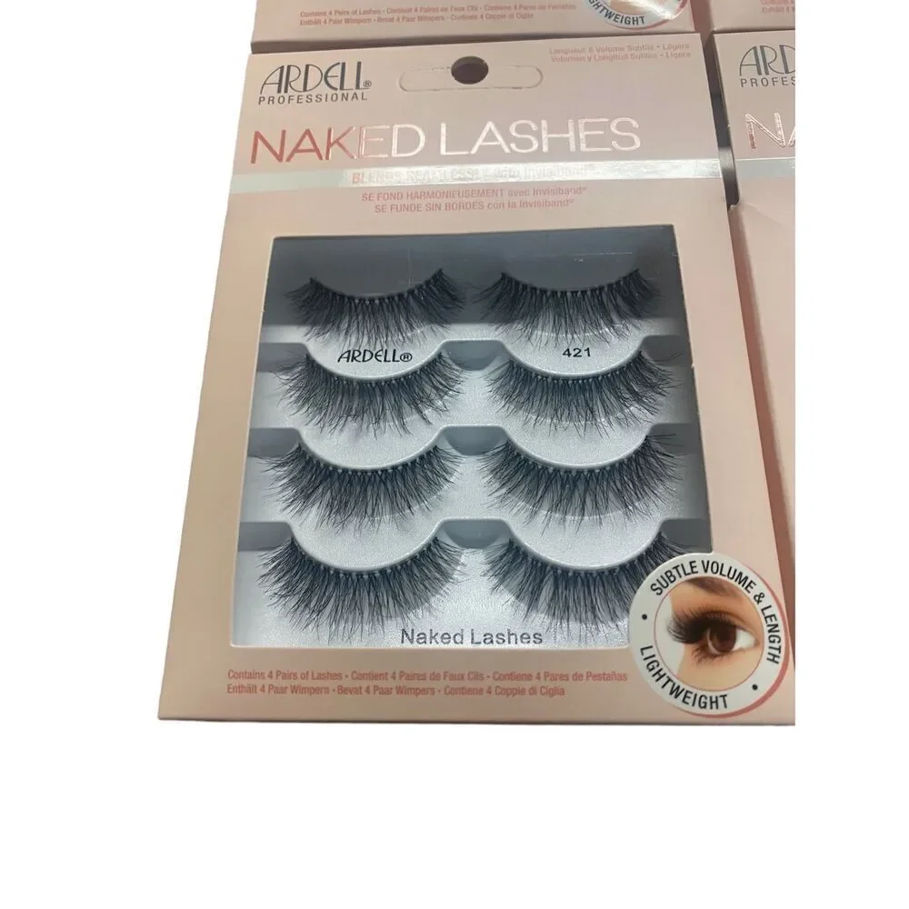 Ardell Professional Naked Lashes‎ & Duo Adhesive 4 Pairs New